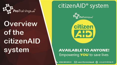 Overview Of Citizenaid By Keith Porter Community First Aid And The