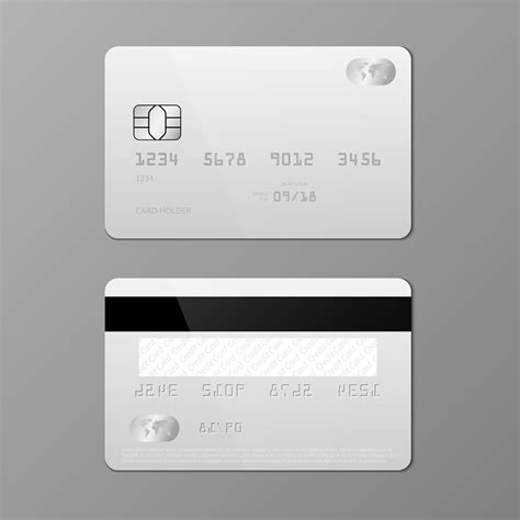 Download The Realistic White Credit Card Mockup Template 1330328