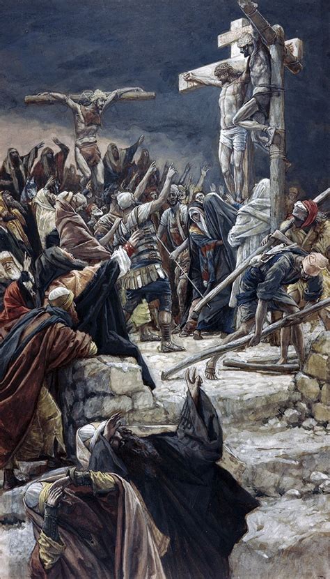 The Pardoning Of The Penitent Thief By James Tissot Jesus Pictures Jesus Art Crucifixion Of