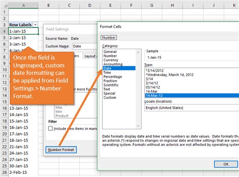 Date Format In Pivot Table Won T Change Brokeasshome Com