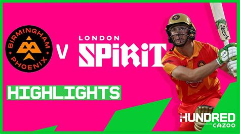 Chris Benjamin Heroics Birmingham Phoenix Vs London Spirit Highlights The Hundred 2021