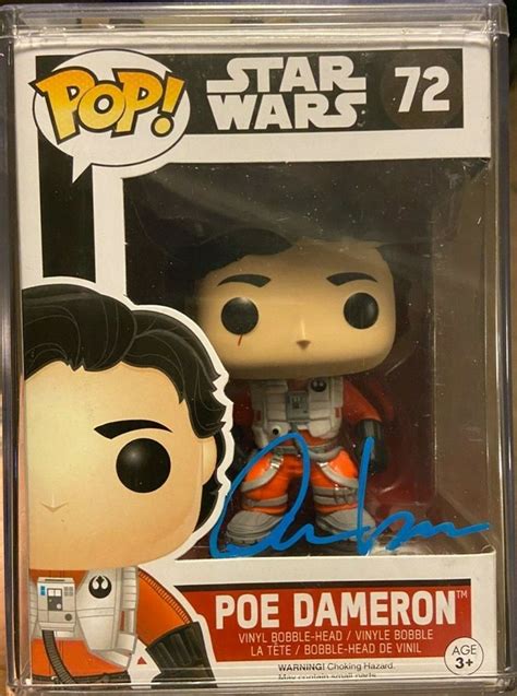 Oscar Isaac Signed Star Wars Poe Dameron Funko Pop Psa