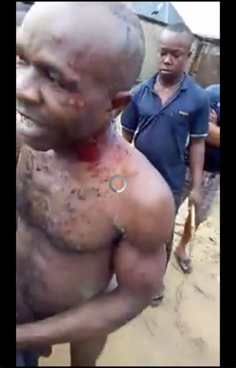 Landlord Caught Having Sex With A Babe In Lagos Paraded Unclad By Mob Pics Crime Nigeria