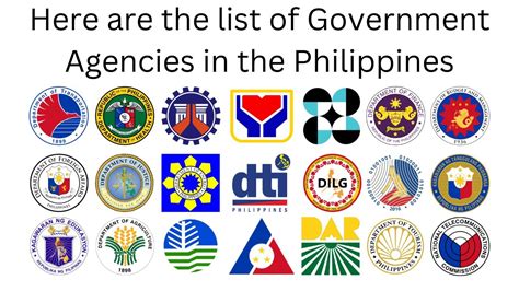 Here Are The List Of Government Agencies In The Philippines Youtube