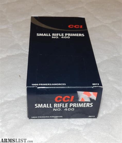 Armslist For Sale Cci Small Rifle Primers 400 3 Boxes