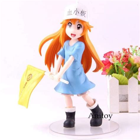 Anime Hataraku Saibou Cells At Work Platelet Cute PVC Action Figure Collection Model Toys Cm