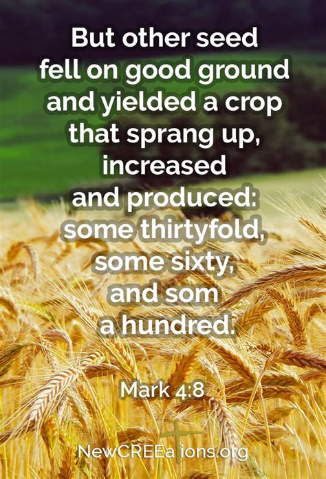 Good Ground Produces A Bountiful Harvest Mark Bible Mapping Scripture Quotes Scripture
