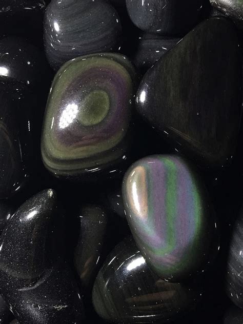 Tumbled Stones Obsidian Rainbow Tumbled Stones 100g
