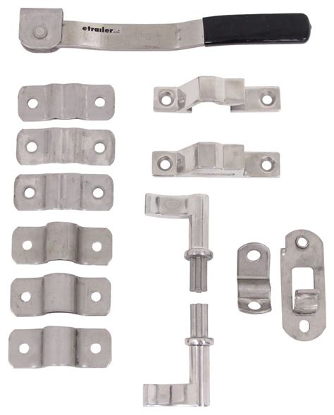 Cam Action Lockable Door Latch Kit For Large Enclosed Trailers