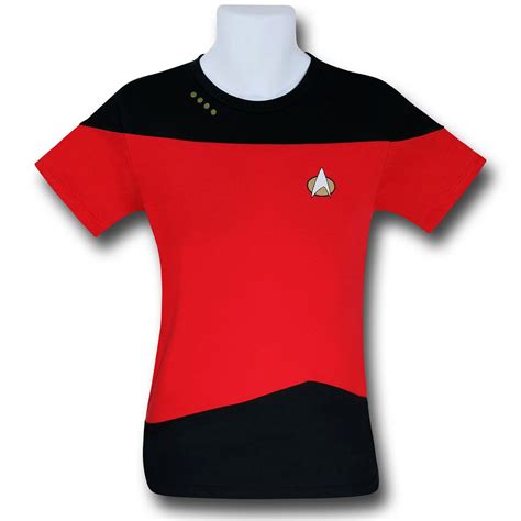 Star Trek Next Generation Red Costume T Shirt
