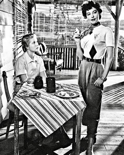 Grace Kelly And Ava Gardner Mogambo 1953 50s Actresses Old Hollywood Actresses Hollywood