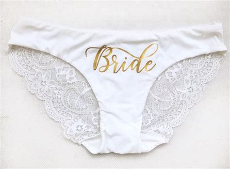 Bride T Personalized Lingerie Bride Panty Bridal Shower Etsy Singapore