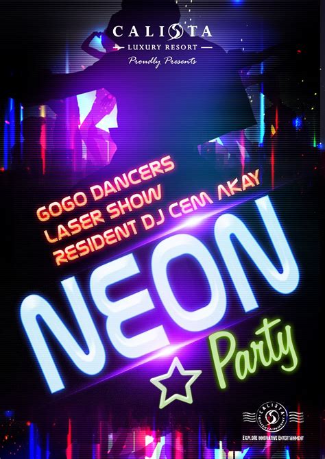 Neon Party Laser Show Gogo Dancer Neon Party Parties Neon Signs
