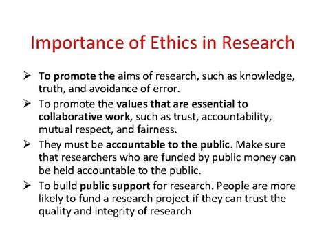 Defining The Research Ethics Research Ethics Involves The