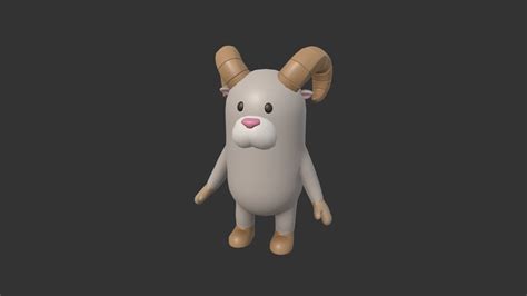 rigged ram character buy royalty free 3d model by bariacg [cd07e7c] sketchfab store