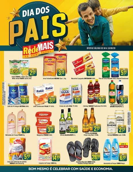 Jo O C Mara Confira O Encarte Promocional Dia Dos Pais Do Supermercado Rede Mais Ofertas