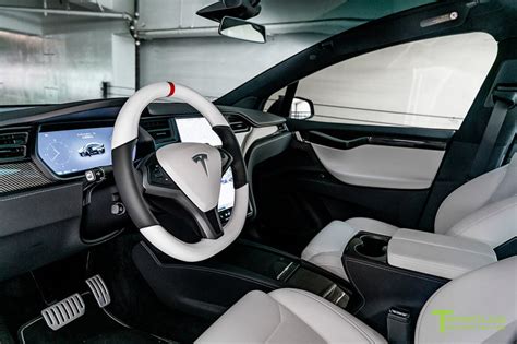 Tesla Model X Steering Wheel Custom Upholstered T Sportline Tesla