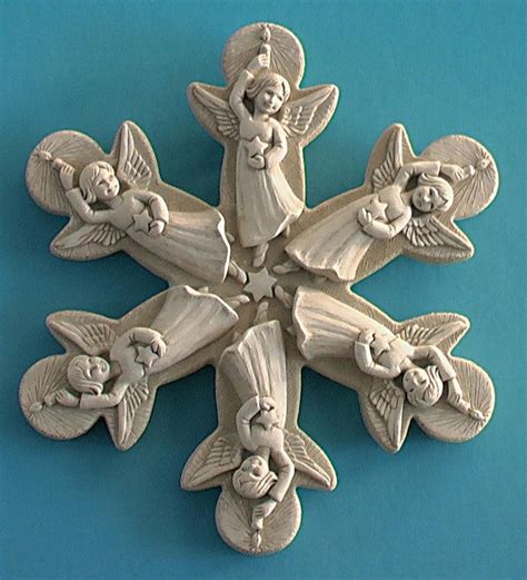 Angel Snowflake Stone Plaque By Carruth Studio Wind And Weather