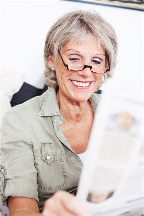 Elderly Lady With Reading Glasses Stock Image Image Of Lady Aged 31225869