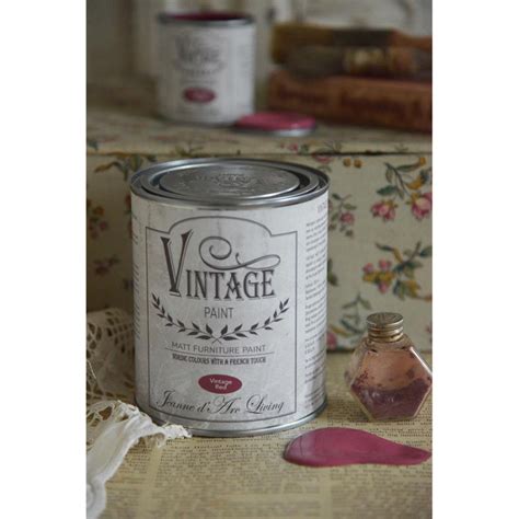 Chalk Paint Vintage Red 100 And 700 Ml Vintage Paint