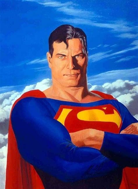 Superman Portrait By Alex Ross Alex Ross Superman Superman Art
