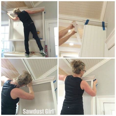 Whether you choose to use it around windows and doorways or to line the top of the kitchen cabinets, crown molding adds a classic installing crown molding is an accessible diy project, and there are plenty of places in your home to put it. How to Install Crown Molding on Kitchen Cabinets | Crown ...