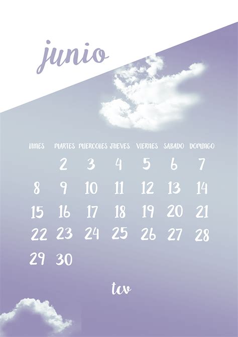Calendario Junio Tu Cajón Vintage