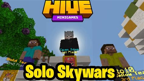 Hive Skywars Solos Youtube