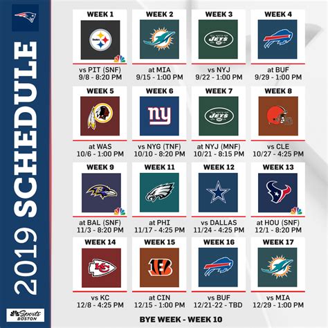 Printable Nfl Schedule By Week Calendar Template Printable Monthly Yearly