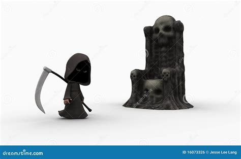 Cute Little Grim Reaper Royalty Free Stock Image Image 16073326