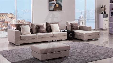 Modern Sofa Sectional Fabric Cream Console Ae200 B 