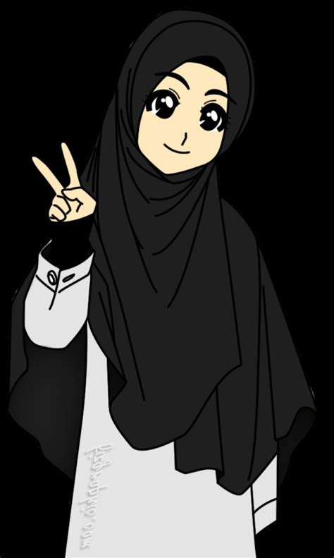 Model Muslimah Kartun Png Y7du 75 Gambar Kartun Muslimah Cantik Dan