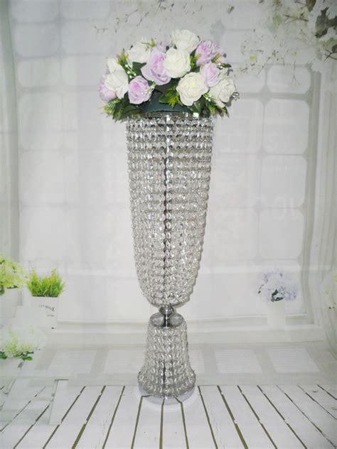 80cm Tall 20cm Diametercrystal Wedding Centerpice Flower Design