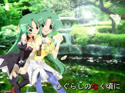 Higurashi no Naku Koro ni Wallpaper: Mion & Shion - Minitokyo