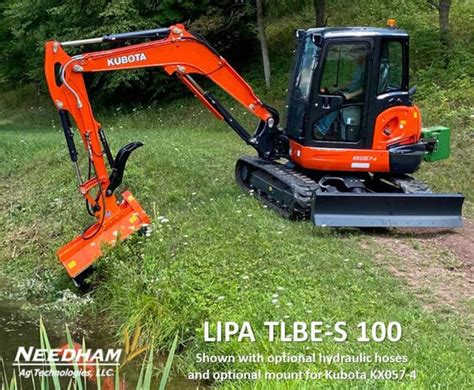 Lipa Tlbe S 100 Flail Mower For 12000 Lb 15000 Lb Mini Excavator