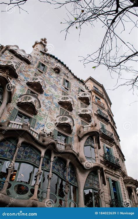Casa Batllo Extraordinary Mansion Facade Exterior In Barcelona Was