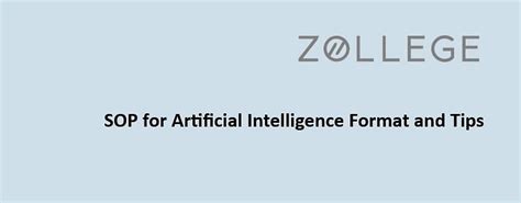 Sop For Artificial Intelligence Format And Tips