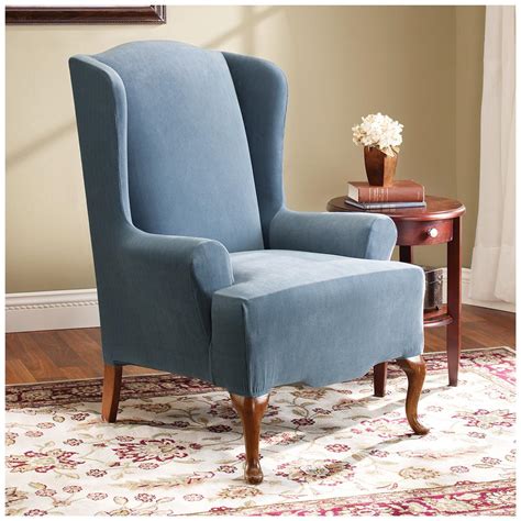 It's amazing how chair covers, tablecloths, and chair sashes can transform any occasion. Sure Fit® Stretch Pearson Wing Chair Slipcover - 292826 ...