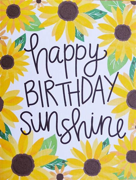 Happy Birthday Sunflowers Pic Brickinformation