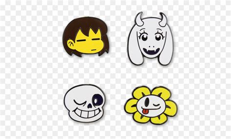 Character Pins Set Undertale Pins Clipart 1846730 Pinclipart