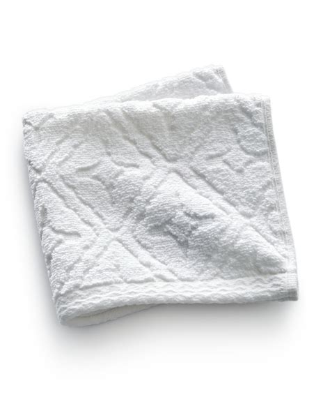 Hotel Collection Micro Cotton Sculpted Tonal Tile Washcloth 13 X 13
