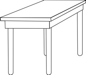 24 ways to style your bedside table. Table Outline Clip Art at Clker.com - vector clip art ...