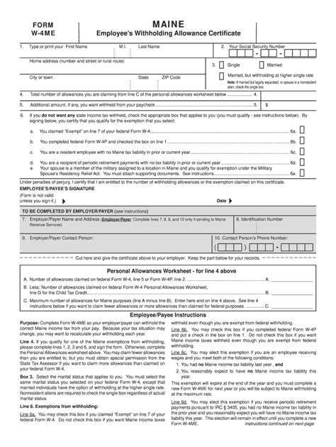 You may be ﬁ ned $500 if you ﬁ le, with no reasonable basis, a de 4 that results in less tax being withheld than is properly allowable. W4me 2020-2021 - Fill and Sign Printable Template Online ...