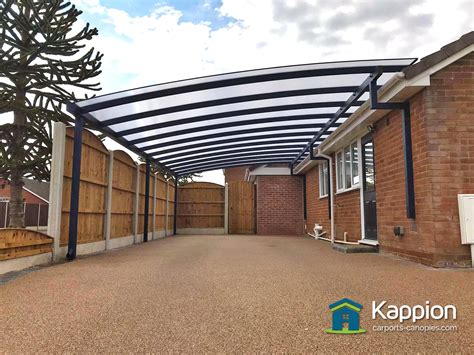 Wall Attached Carport Installed In Burton On Trent Kappion Carports
