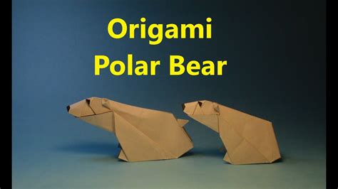 Origami Polar Bear Easy Crafting Papers
