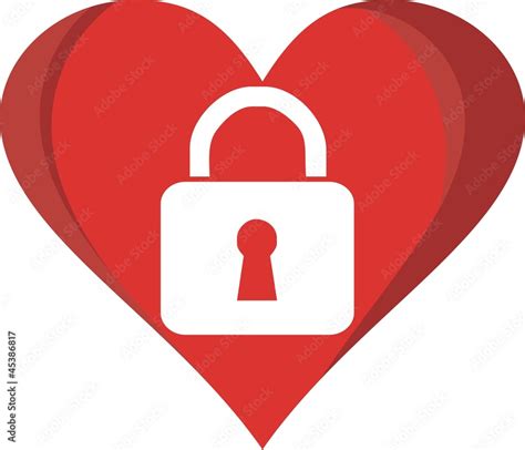 Open My Heart Love Symbol Stock Vector Adobe Stock