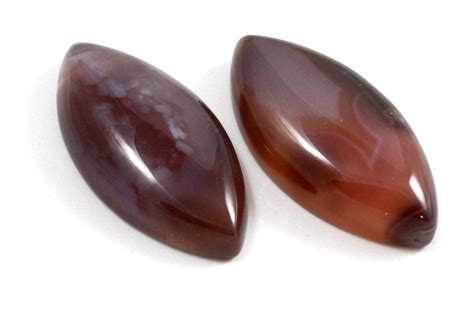 Brown Agate Cabochon A Dark Colored Stone With Lighter Color Etsy