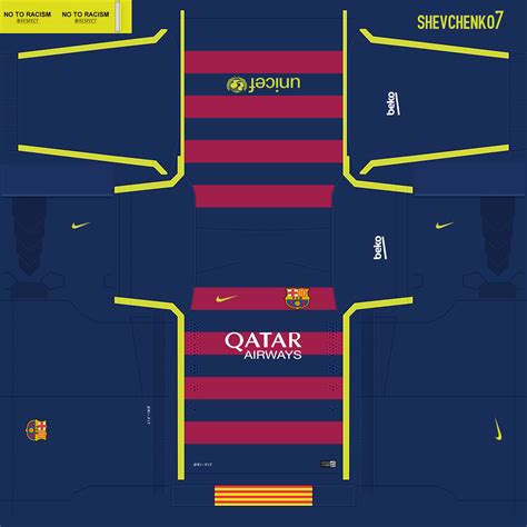 18/19 fc barcelona reversible scarf. PES 2015 Home Kit Barcelona For New Season 15-16 - PES Patch