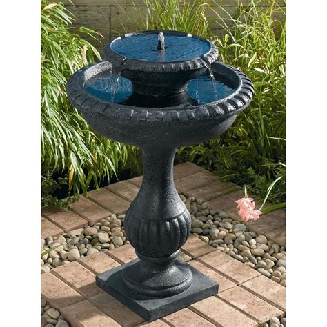 Free delivery on orders over �40. Smart Solar™ Blenheim 2 - Tier Solar Fountain - 167538 ...