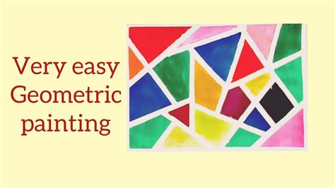 Easy Painting Colourful Geometric Shapes Painting Easy